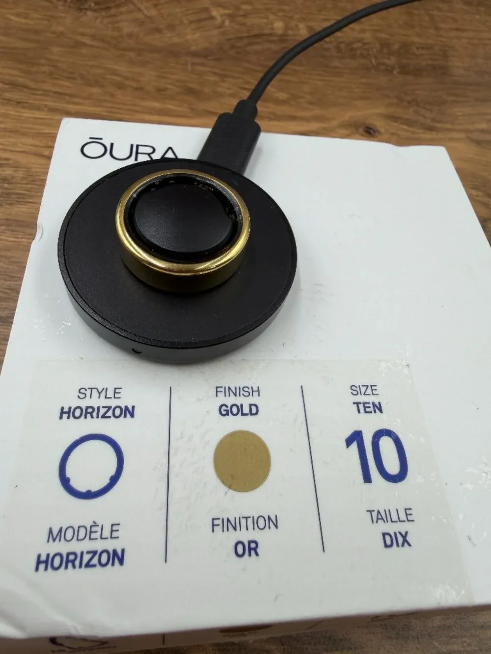 Oura Ring Gen3 Horizon Gold Size 10